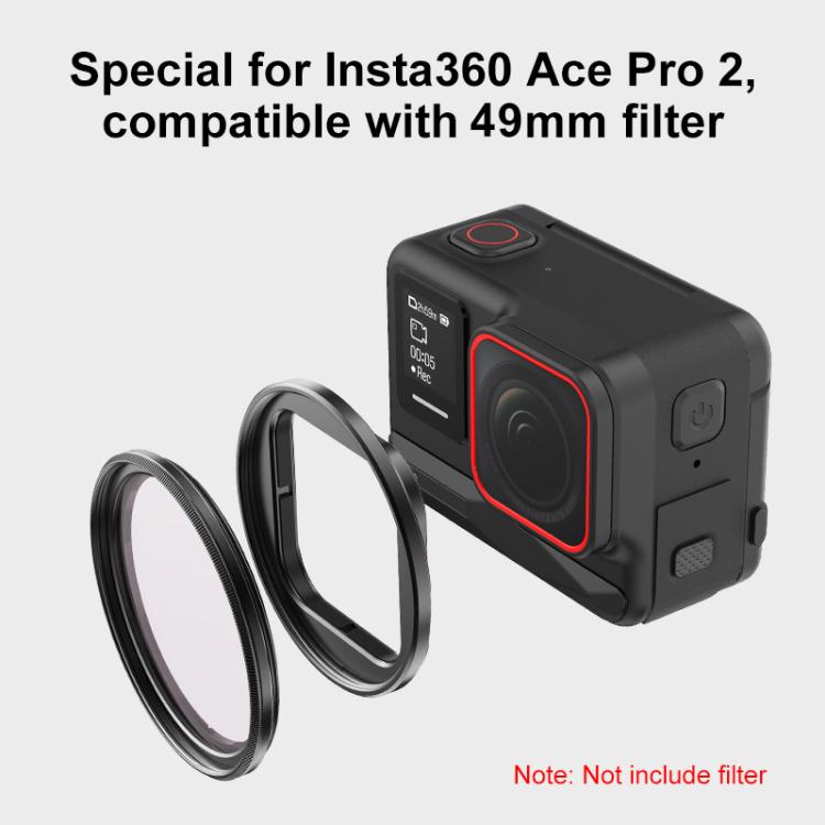 Portafiltro in metallo per filtri 49 mm Insta360 Ace Pro 2