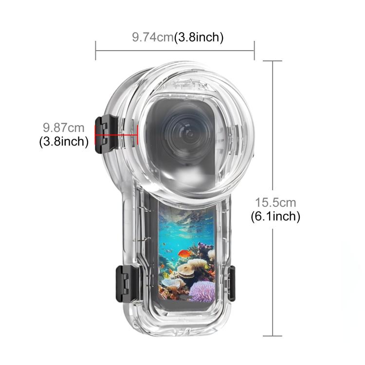 Custodia subacquea impermeabile fino a 60 m per Insta360 X5
