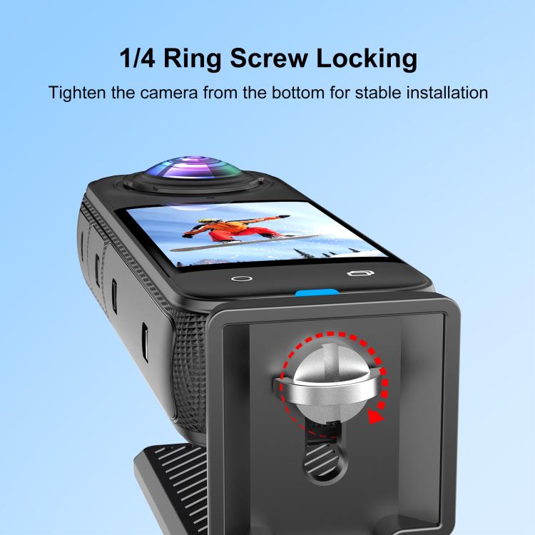 Supporto magnetico pieghevole per action camera 360°