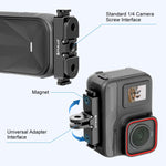 Adattatore sgancio rapido in alluminio per Insta360 X5 e Pro