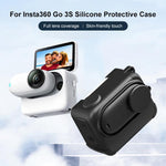 Custodia in silicone per Insta360 GO 3S con copriobiettivo