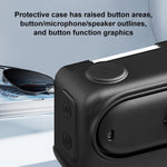 Custodia in silicone per Insta360 GO 3S con copriobiettivo