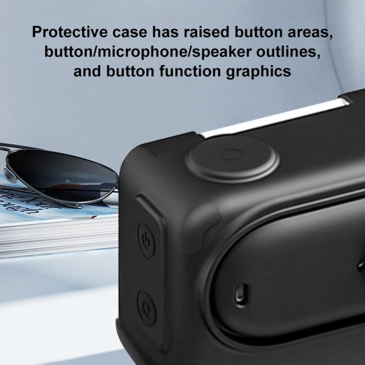 Custodia in silicone per Insta360 GO 3S con copriobiettivo
