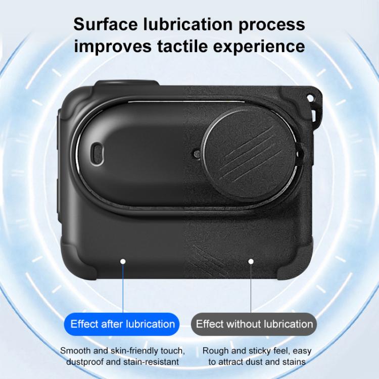 Custodia in silicone per Insta360 GO 3S con copriobiettivo