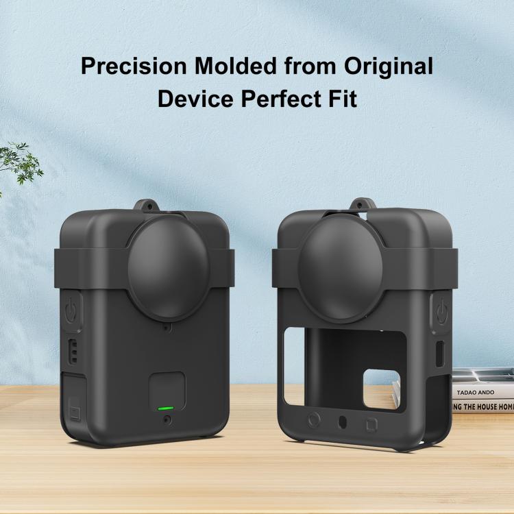 Custodia in silicone PULUZ per DJI Osmo 360 con copriobiettivo