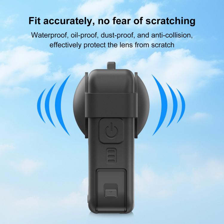 Custodia in silicone PULUZ per DJI Osmo 360 con copriobiettivo