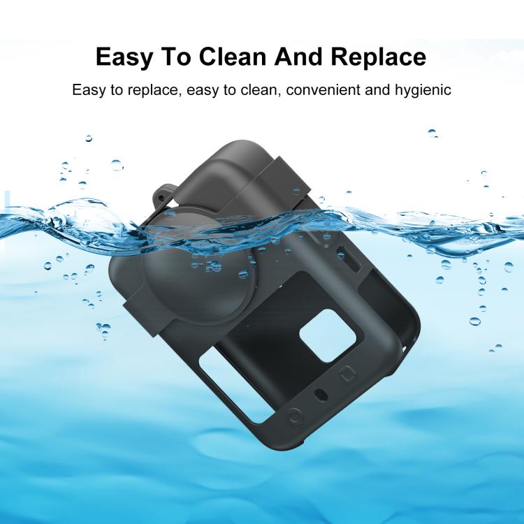 Custodia in silicone PULUZ per DJI Osmo 360 con copriobiettivo