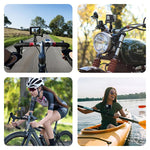 Adattatore per manubrio da moto PULUZ in alluminio con rotazione a 360 gradi e vite, compatibile con GoPro, Insta360, DJI e altre action camera., Handlebar Adapter Mount 3