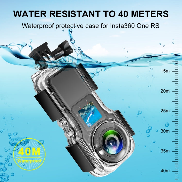 Per Insta360 One RS 1 pollice 360 Edition PULUZ Custodia impermeabile subacquea da 40 m