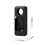 Per Insta360 X3 PULUZ Custodia protettiva in silicone con copriobiettivo, Silicone Case(Black), Silicone Case(Blue), Silicone Case(Red)