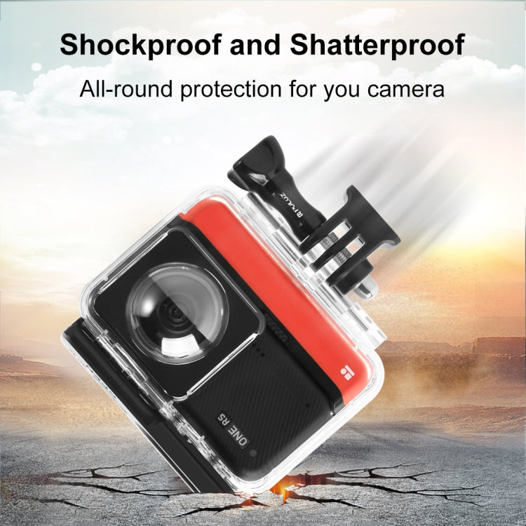 Custodia impermeabile per custodia subacquea Insta360 One RS 360 Edition PULUZ 30 m di profondità subacquea, For Insta360 One RS 360 Edition Diving Case