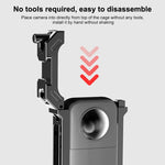 Per Insta360 X3 PULUZ Telaio protettivo per gabbia protettiva in metallo con base per pattino freddo espanso e adattatore per treppiede, Metal Cage US Stock, For Insta360 X3