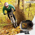 Per DJI Osmo Action 3/4 PULUZ Custodia subacquea impermeabile da 40 m con pattino freddo e fibbia Supporto di base e vite, For DJI Osmo Action 3 / 4 Waterproof Case