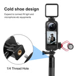 Per Insta360 X3 PULUZ Cold Shoe Telaio protettivo in plastica per PC con supporto adattatore e vite, PC Frame