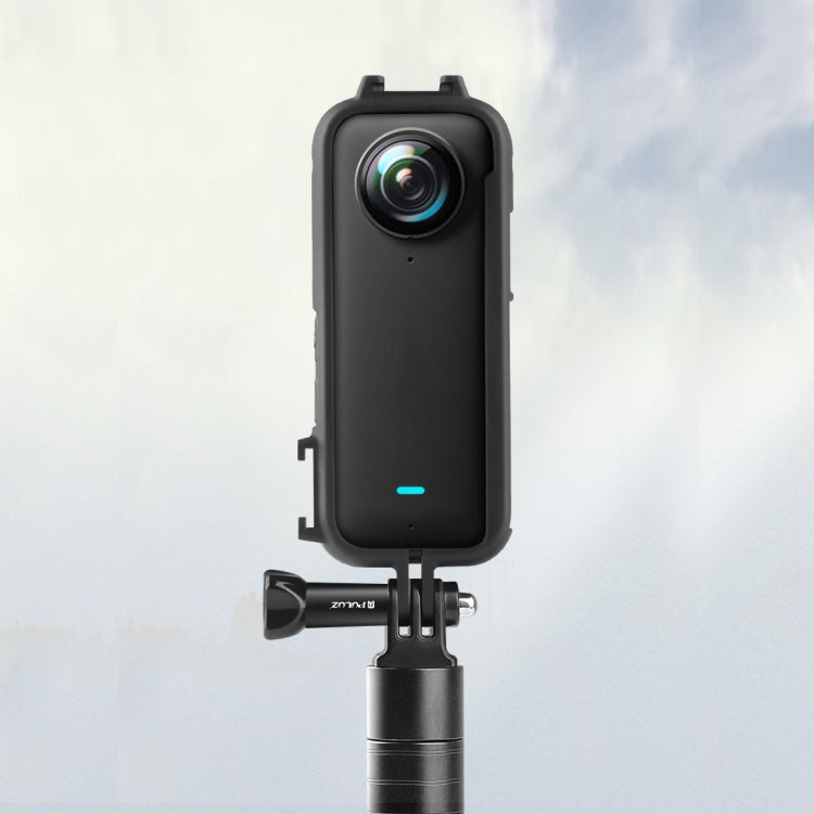 Per Insta360 X3 PULUZ Cold Shoe Telaio protettivo in plastica per PC con supporto adattatore e vite, PC Frame