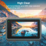 Per DJI Osmo Action 3/4 PULUZ Obiettivo 3 in 1 Pellicola antideflagrante per schermo anteriore e posteriore in vetro temperato, For DJI Osmo Action 3