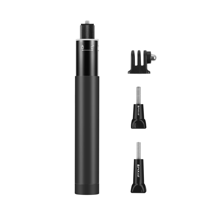 Monopiede per selfie in metallo PULUZ 73,5 cm con base adattatore invisibile e vite per Insta360 One RS / X2 / X3, 70cm Monopod