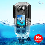 Per custodia impermeabile subacquea Insta360 X3 PULUZ da 30 m, 30m Waterproof Case