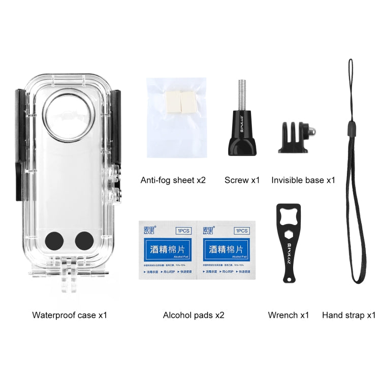 Per custodia impermeabile subacquea Insta360 X3 PULUZ da 30 m, 30m Waterproof Case