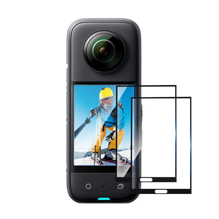 Per Insta360 X3 PULUZ 2 pezzi di pellicola per schermo curvo HD, For Insta360 X3
