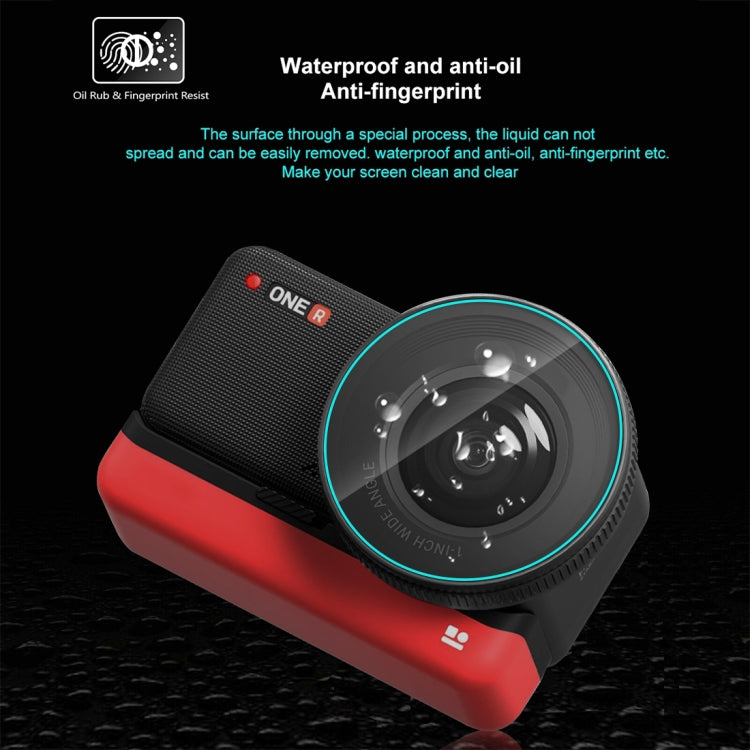 Per Insta360 One RS PULUZ Schermo 3 in 1 + Obiettivo 4K + Pellicola in vetro temperato con obiettivo Leica, For Insta360 One RS