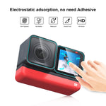 Per Insta360 One RS PULUZ Schermo 3 in 1 + Obiettivo 4K + Pellicola in vetro temperato con obiettivo Leica, For Insta360 One RS