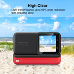 Per Insta360 One RS PULUZ Schermo 3 in 1 + Obiettivo 4K + Pellicola in vetro temperato con obiettivo Leica, For Insta360 One RS