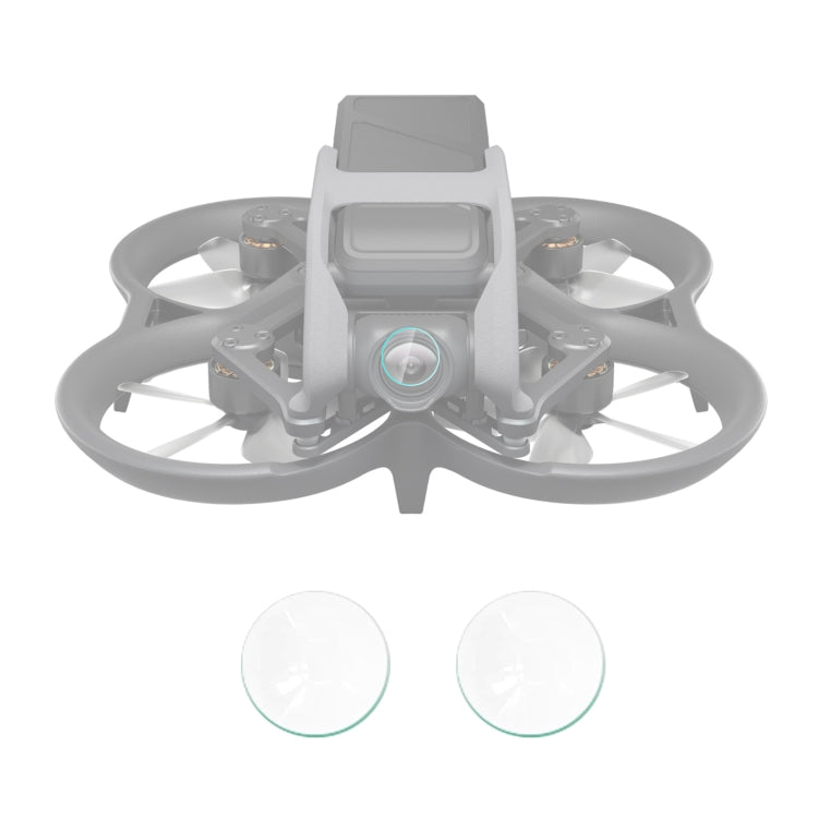 Per DJI Avata 2 pezzi PULUZ pellicola per lenti in vetro temperato per drone, For DJI Avata