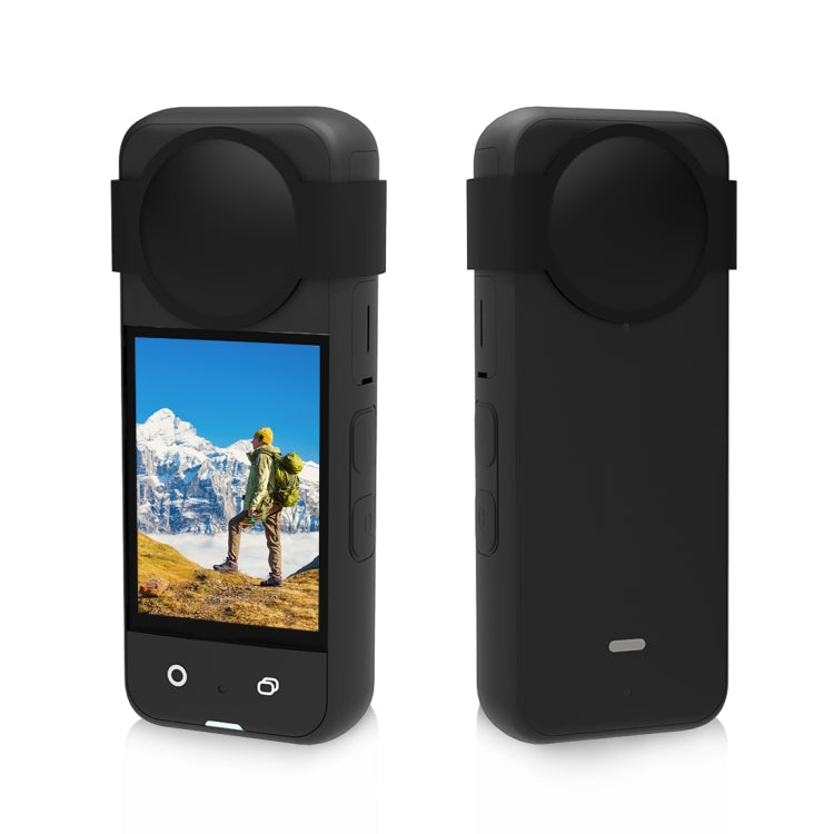 Per Insta360 X3 PULUZ Custodia protettiva per lente in silicone, Lens Cover