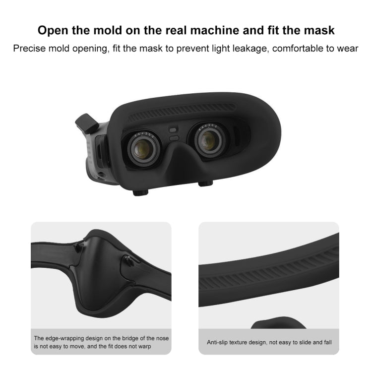 Per DJI Avata Goggles 2 PULUZ Custodia protettiva in silicone per maschera per occhi volanti, For DJI Avata Goggles 2