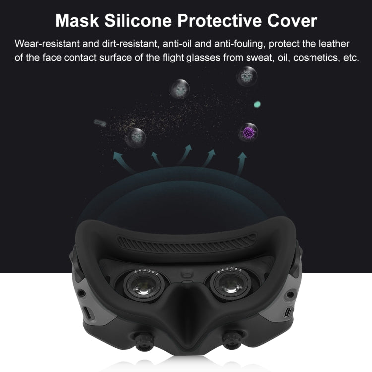 Per DJI Avata Goggles 2 PULUZ Custodia protettiva in silicone per maschera per occhi volanti, For DJI Avata Goggles 2