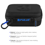 PULUZ Custodia impermeabile da trasporto e da viaggio per GoPro, DJI Osmo Action e altri accessori per fotocamere sportive, dimensioni ridotte: 16 cm x 12 cm x 7 cm, US Stock Black, UK Stock Black, For GoPro, Size: 16cm x 12cm x 7cm
