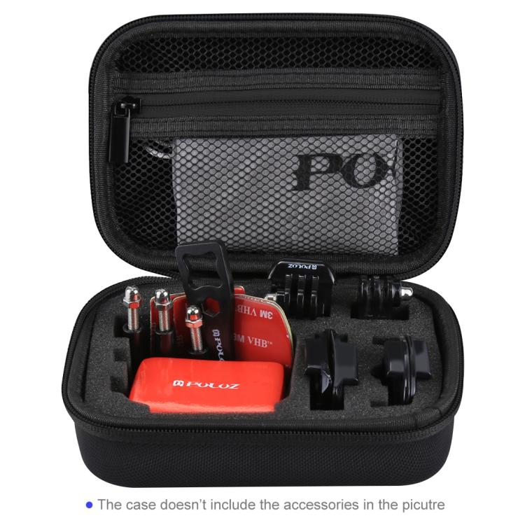 PULUZ Custodia impermeabile da trasporto e da viaggio per GoPro, DJI Osmo Action e altri accessori per fotocamere sportive, dimensioni ridotte: 16 cm x 12 cm x 7 cm, US Stock Black, UK Stock Black, For GoPro, Size: 16cm x 12cm x 7cm