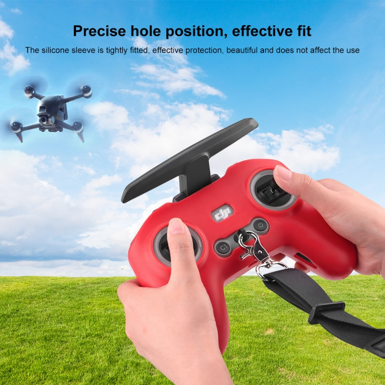 Custodia in silicone con tracolla per DJI FPV Combo Remote Contro