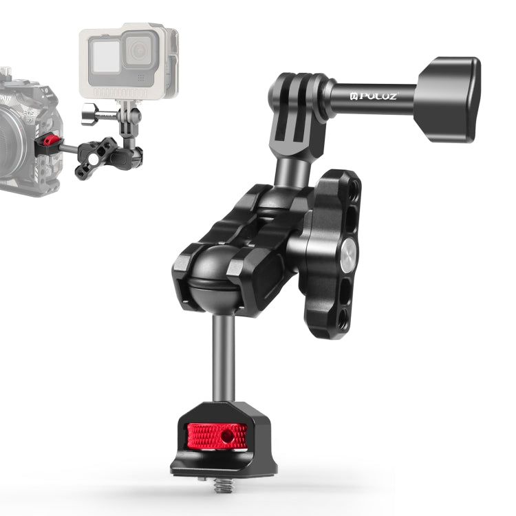 Supporto in lega di alluminio a sfera multidirezionale PULUZ Magic Arm, Magic Arm