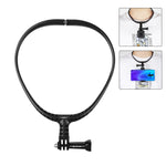 Staffa da collo regolabile per action cam GoPro e DJI