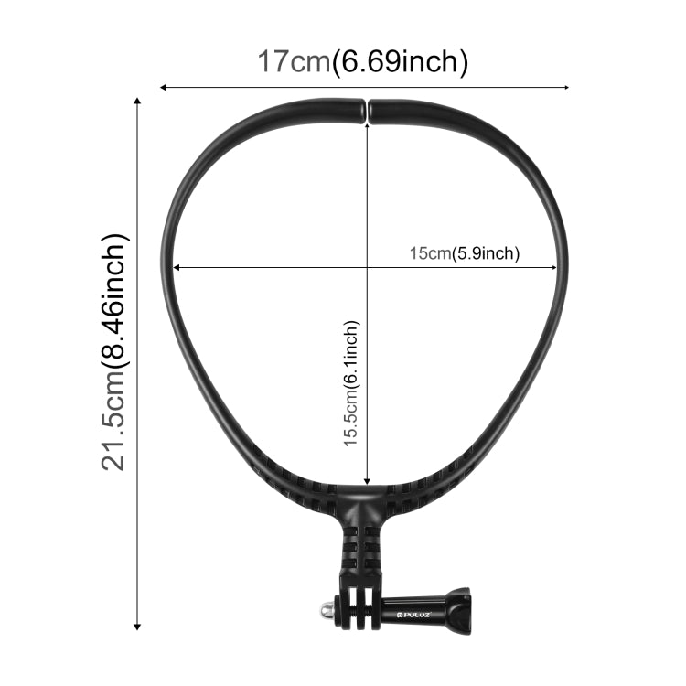 Staffa da collo regolabile per action cam GoPro e DJI