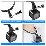 Staffa da collo regolabile per action cam GoPro e DJI