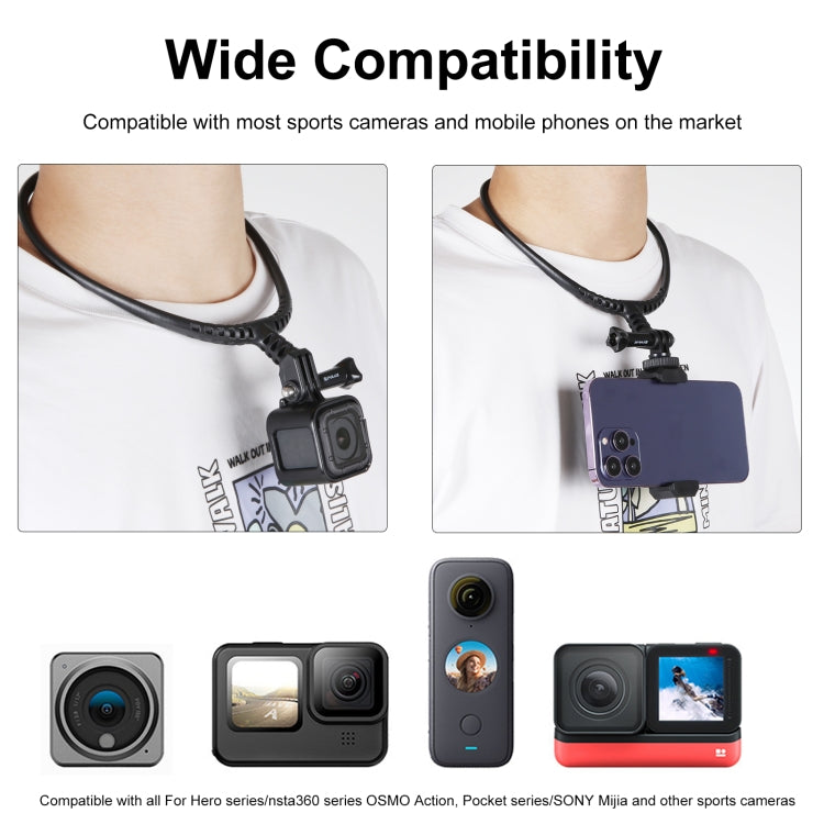 Staffa da collo regolabile per action cam GoPro e DJI