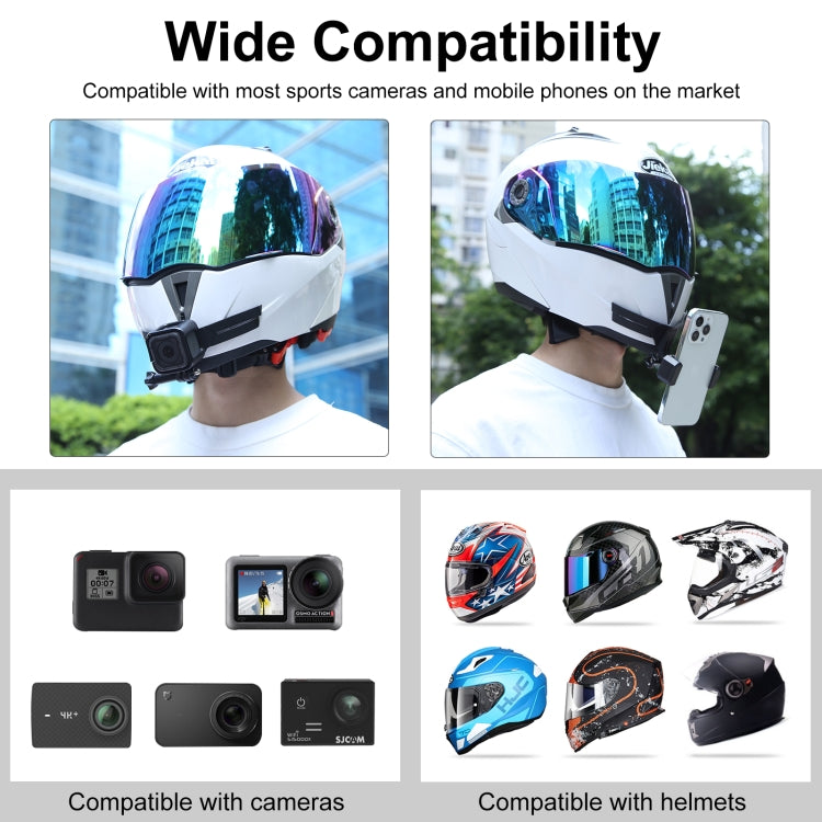 Supporto casco per action camera compatibile GoPro
