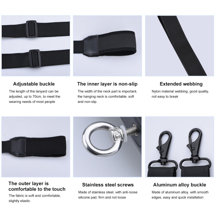 Cinghia da collo PULUZ per telecomando DJI Mini 3 Pro e Mavic 2