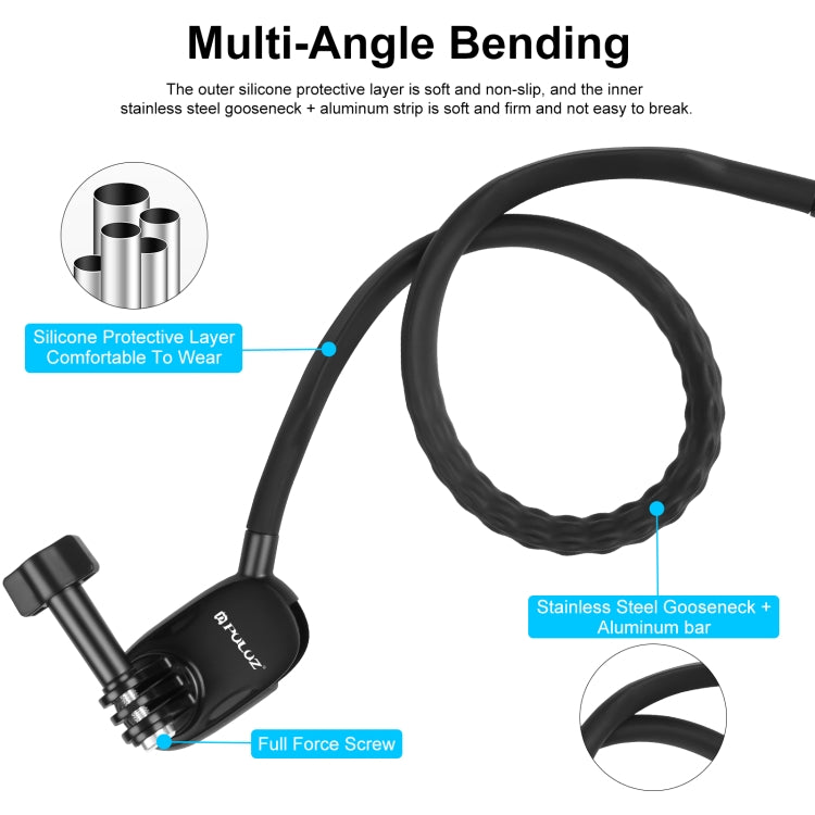 PULUZ Lazy Neck Bracket POV View Mount per GoPro Action Camera, POV View Mount