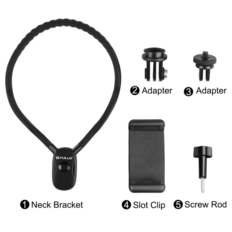 PULUZ Lazy Neck Bracket POV View Mount per GoPro Action Camera, POV View Mount