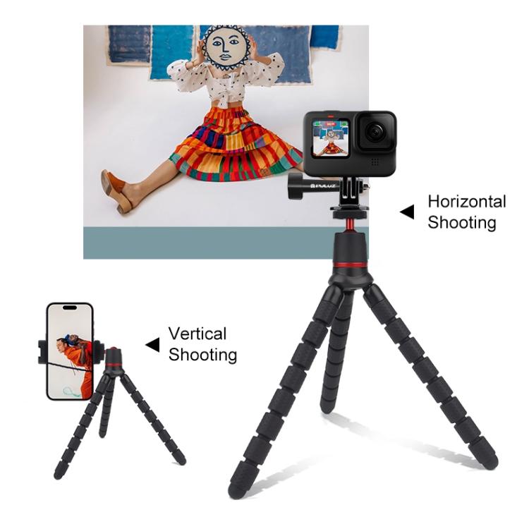 Treppiede flessibile PULUZ Mini Octopus con telecomando