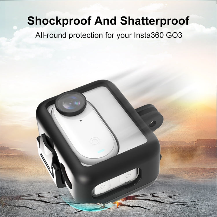 Per Insta360 GO 3 Custodia per batteria per fotocamera PULUZ Cornice protettiva in plastica, Plastic Protective Frame