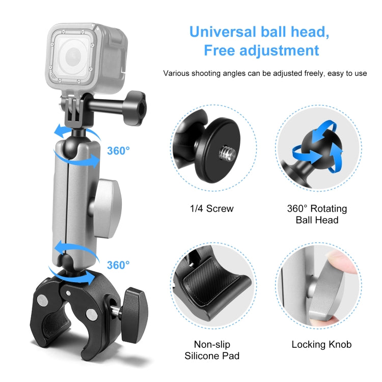 Morsetto PULUZ per action cam e smartphone 2-5 cm