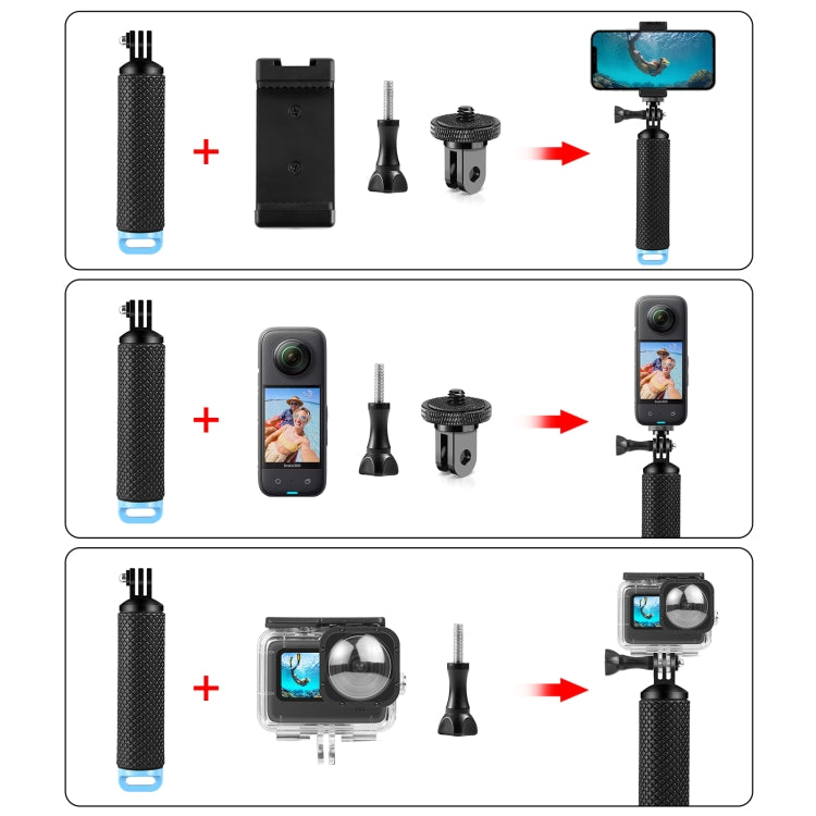 PULUZ Aste di galleggiamento con impugnatura galleggiante per telefoni / action cam, Buoyancy Rods for Phones