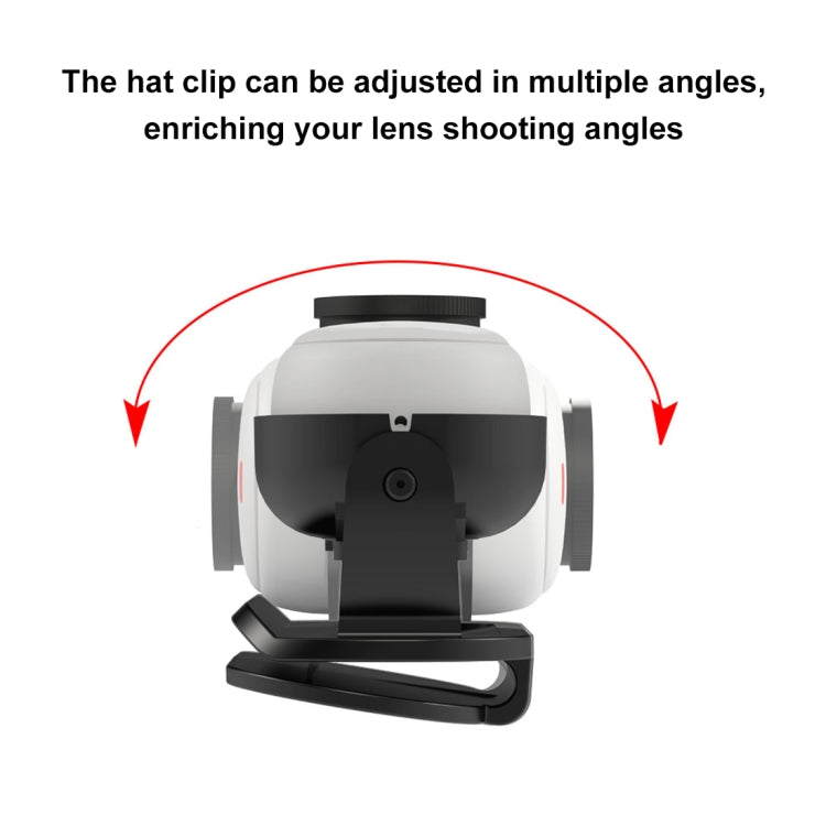 Per Insta360 GO3 PULUZ Zaino Cappello Rec-mounts Supporto con morsetto a sgancio rapido, Easy Clip