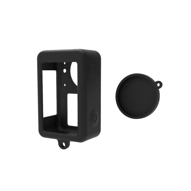 Per DJI Osmo Action 4/3 PULUZ Custodia protettiva in silicone con copriobiettivo, For DJI Osmo Action 4 / 3