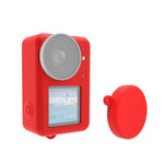 Per DJI Osmo Action 4/3 PULUZ Custodia protettiva in silicone con copriobiettivo, For DJI Osmo Action 4 / 3